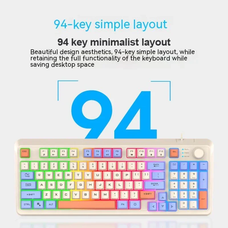 

Клавиатура K82 Проводная с RGB-подсветкой для соревнований