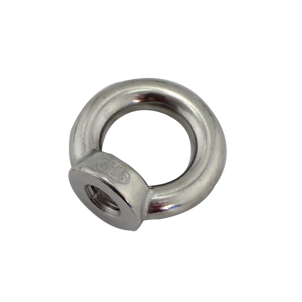 Eye Bolt Nut DIN 582 Lifting 304 And 316 Stainless Steel Heavy Duty Stainless Steel Eye Nuts For Marine