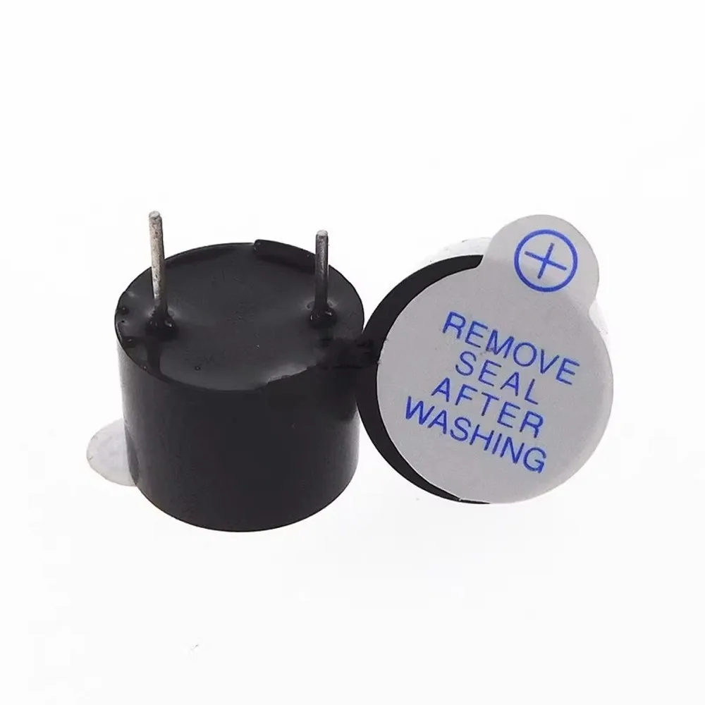100 Stück aktiver Summer 3 V 5 V 12 V magnetischer langer Dauerton-Alarmton 12 * 9,5 mm Mini-Aktiv-Piezo-Summer, für Arduino – Detail 2