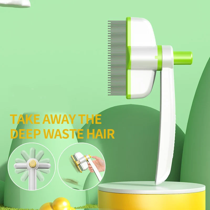 Self-Cleaning Cat Brush for Pet Grooming