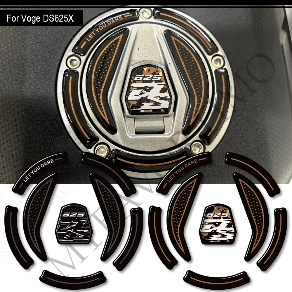 For VOGE 625 DSX DS625X DS625 X DS 625X Adventure Tank Pad Gas Fuel Oil Protector Handguard Fairing Fender Stickers Decals 2025