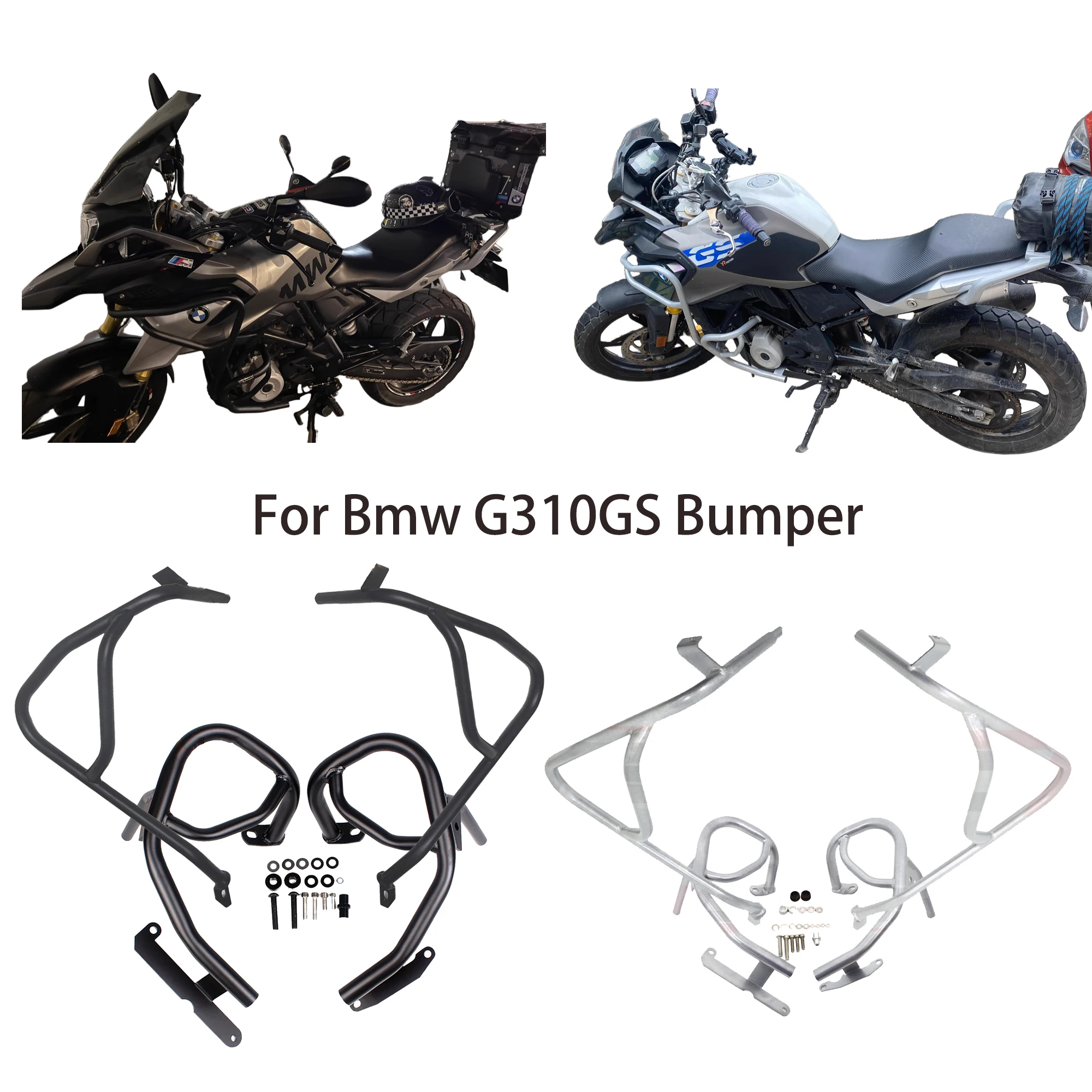 

For BMW G310GS G310R G310 GS R Lower Engine Guard Frame Bumper Highway Crash Bar Fall Protector 2017-2024 Motorcycle Accessories