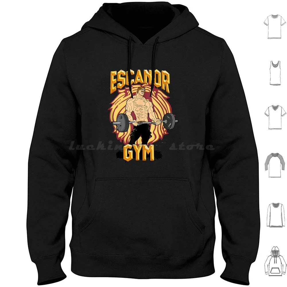 Bodybuilding Escanor Gym Pride Classic . Hoodies Long Sleeve Cute Colorful Animals Rainbow Flowers Life Summer Retro