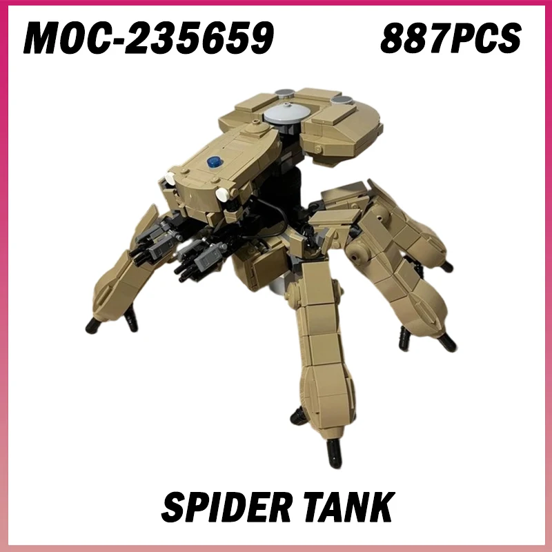 887PCS MOC-235659 Spider Tank Battle Mechs Series Model Building Blocks Assembly Toy Boy Creative Brick Adult Birthday Gift