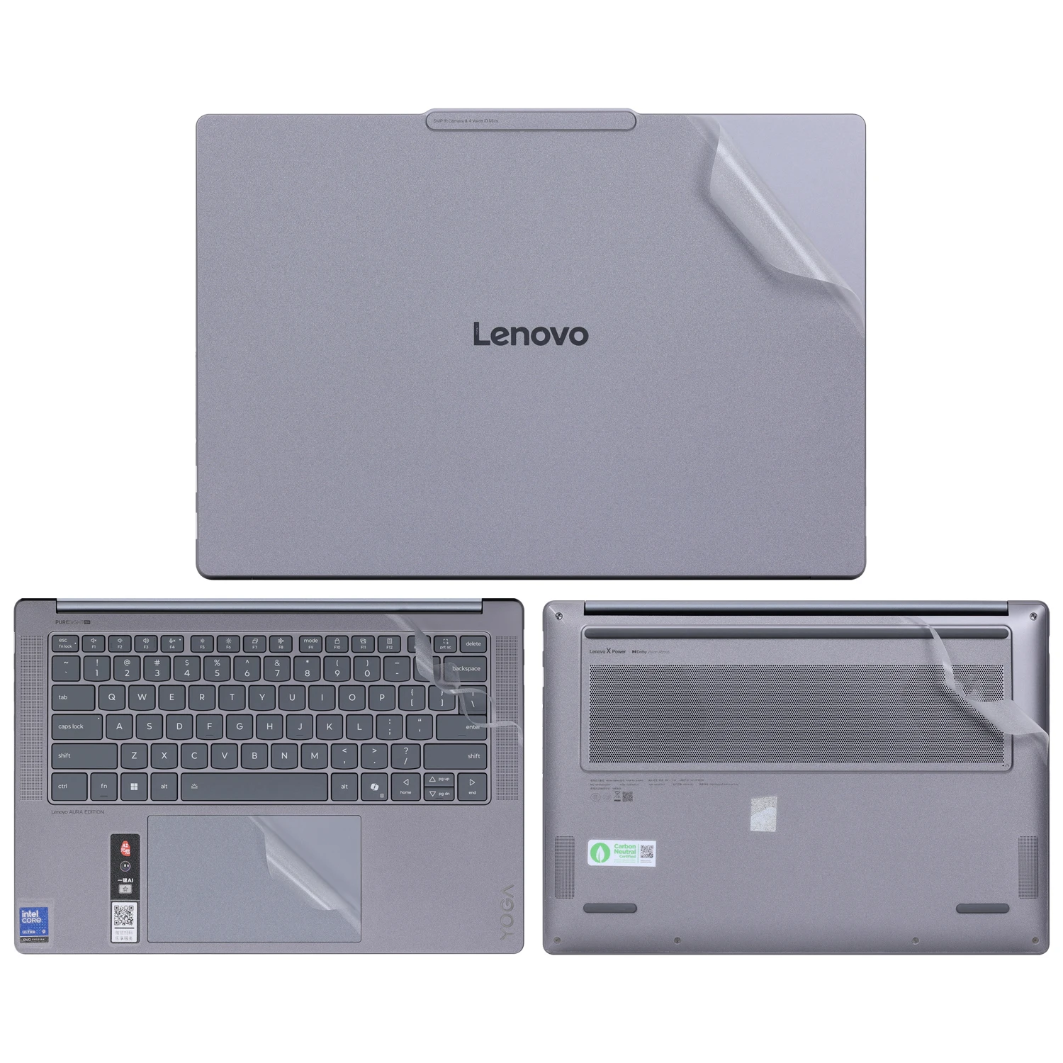 Laptop Skin Cover for 2025 Lenovo Yoga Pro 7i / Yoga Pro 9i Gen 10 Aura Edition Yoga Pro 7 14IAH10 NoteBook PC Protector