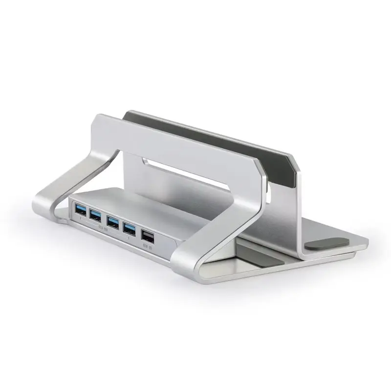 N34R-Vertical Adjustable Laptop Stand, Alumium Dock Holder Supports 11