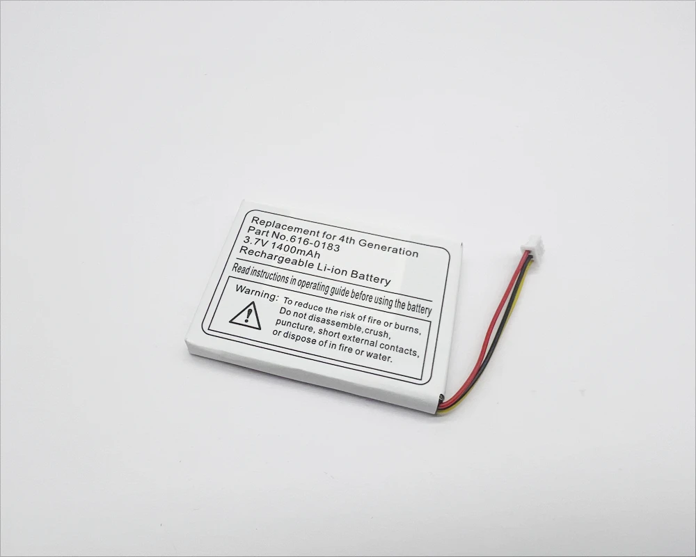 3.7V 1400mAh li-ion internal battery repair replacement for ipod 4th gen 40gb