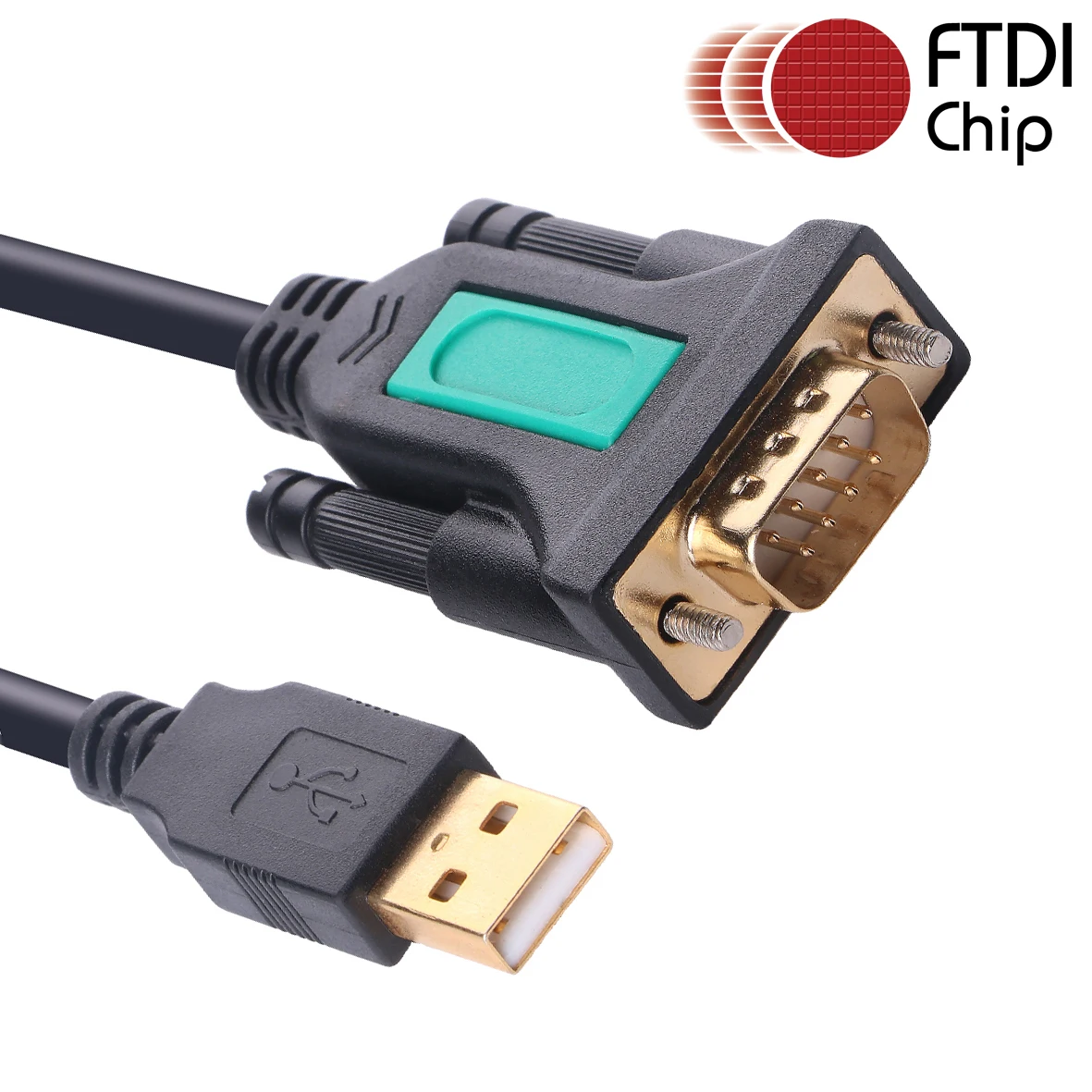 Kabel szeregowy USB na RS232 FTDI PDA Standardowy adapter DB9 męski 9-pinowy 9P