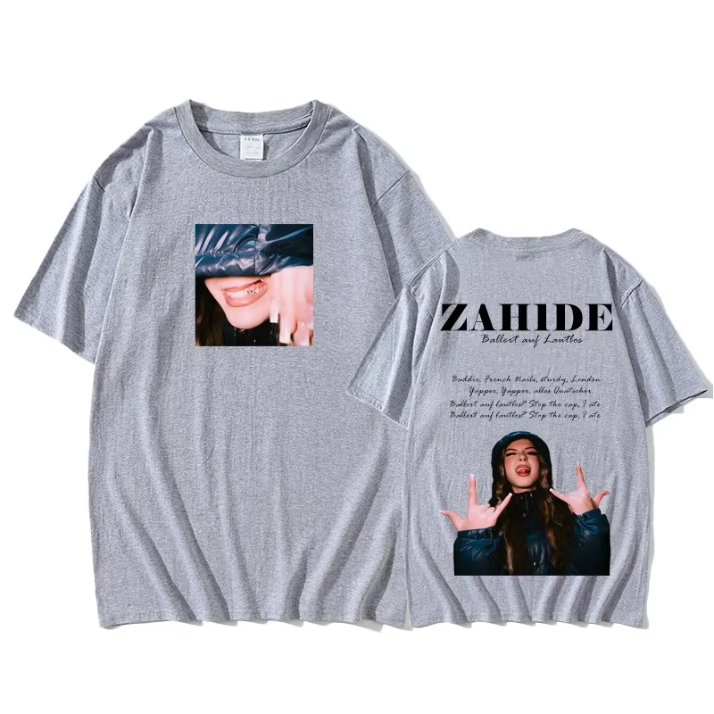 ZAH1DE-Ballert Auf Lautlos تي شيرت نمط الطباعة الرجال 100% القطن عادية الصيف موضة تي شيرت Ropa Hombre س الرقبة الملابس