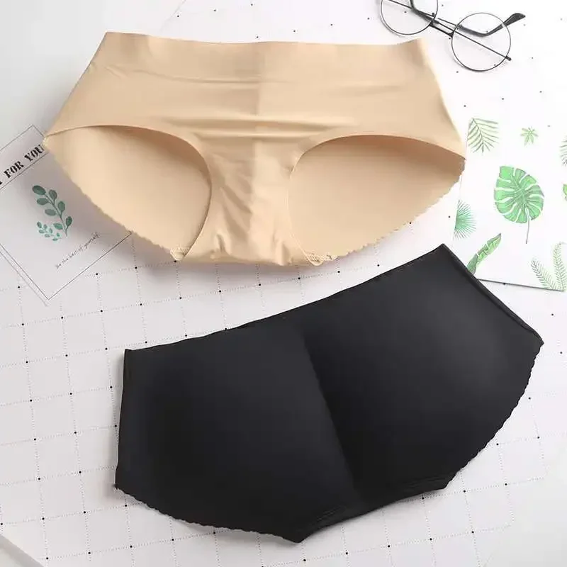 Lady Middle Waist Sexy Padding Panties Bum Padded Butt Lifter Enhancer Hip Push Up Panties Underwear Seamless Panties Buttocks