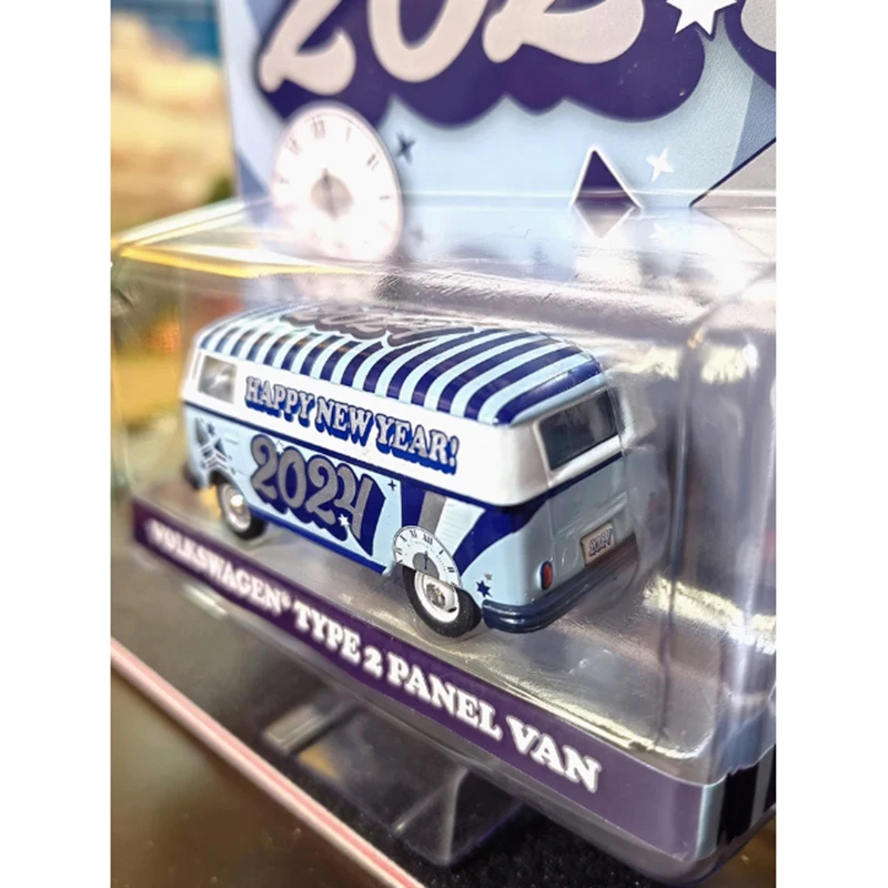 GreenLight 1:64 Scale 2024 ใหม่ปีVW T2 ประเภท 2 แผงVANรุ่นรถคลาสสิกผู้ใหญ่ของที่ระลึกของขวัญStaticจอแสดงผล