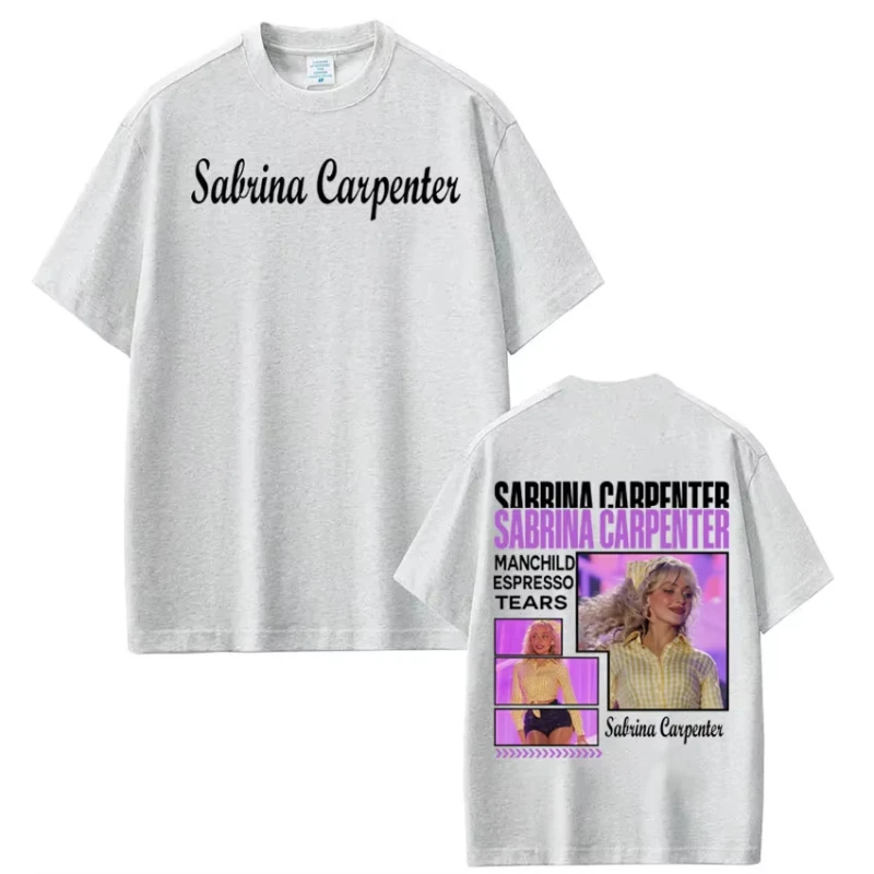 Sabrina Carpenter Tour 2026 Print T-Shirt Men Women Aesthetic Clothing T-shirts Summer Cotton Short-sleeved Harajuku T Shirts