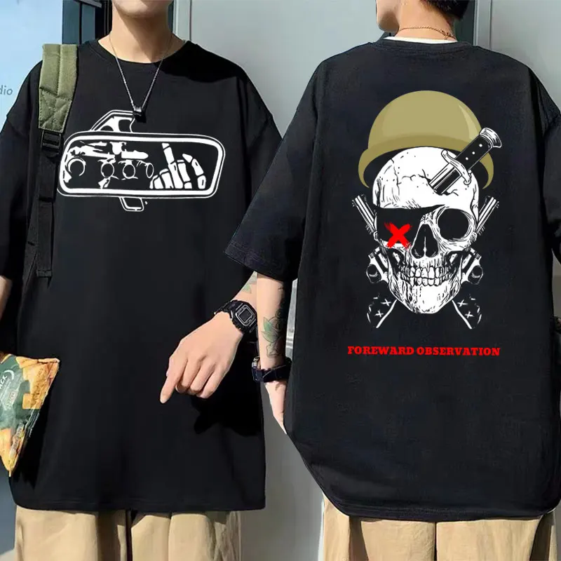 

Hor Sale New Forward Observations Group Skeleton Graphic Print T-shirt Men Summer Oversized T Shirts Male Vintage Trend Tshirt