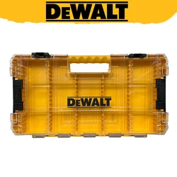 DEWALT N542474 Big Tool Box Compartments Clear Lid Organizer Removable High-Capacity Portable Tool Box