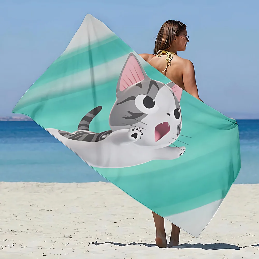 Chi Chi 'S Sweet Home Beach Handdoek Microfiber Zand Gratis Snel Drogen Zachte Zachte Schutter Voor Vrouwen Reizen Gymnastiekdouche