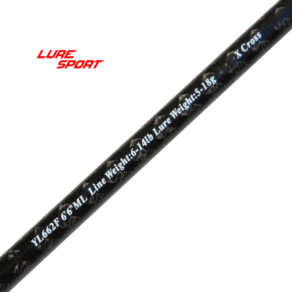 LureSport 1.98m 2.1m 2.4m Rod blank 1K woven carbon joint X cross Toray carbon 2sections Rod Building component Repair DIY