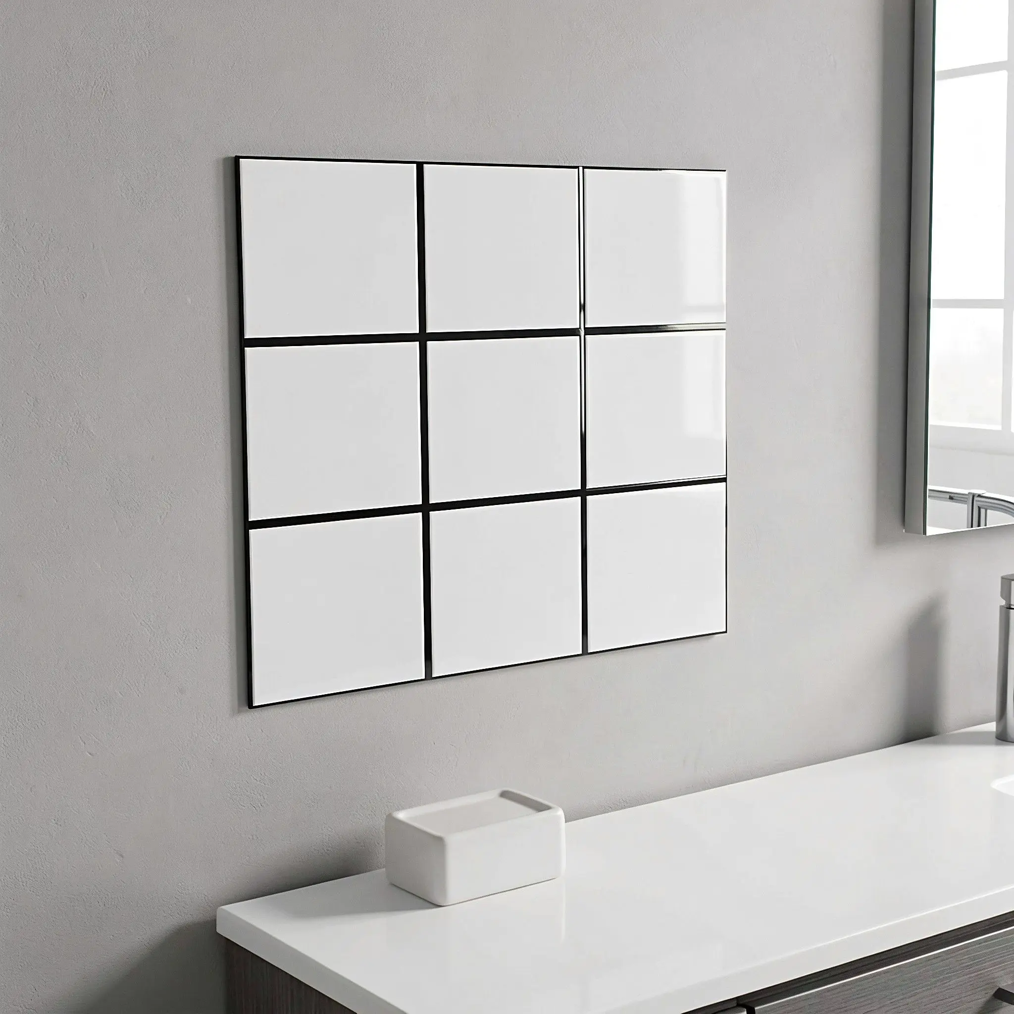 20Pcs 12''X12'' Peel and Stick Backsplash PVC Waterproof Checkerboard Tile Sticker Adhesive Wall Panels Kitchen Bathroom