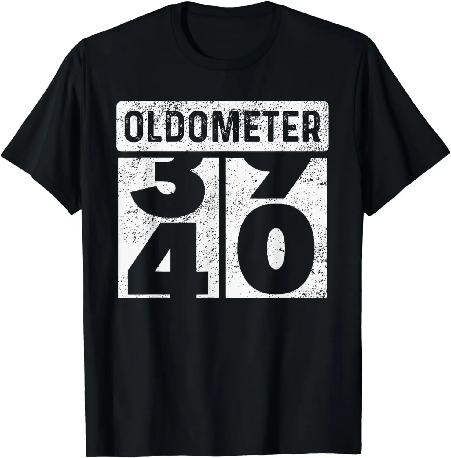 Funny Birthday Gift Odometer 40th 40 Yrs Old Joke T-Shirt Graphic Personalized Custom Printed Women Men Summer TShirts Camisetas