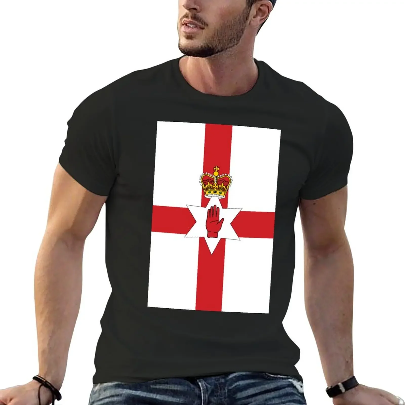 

Northern Ireland Flag T-Shirt summer tops sports fans mens t shirts casual stylish