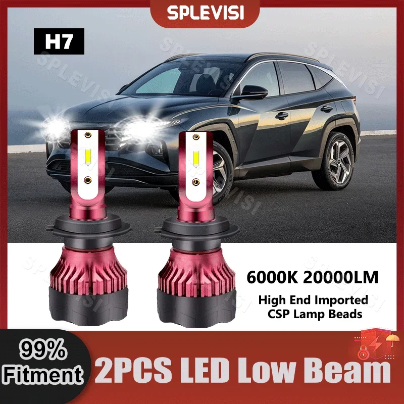 

1Piar LED Headlamp Low Beam Bulbs Superior CSP Chips For Hyundai Tucson For Hyundai Tucson TL 200W 20000LM Car Low Lights