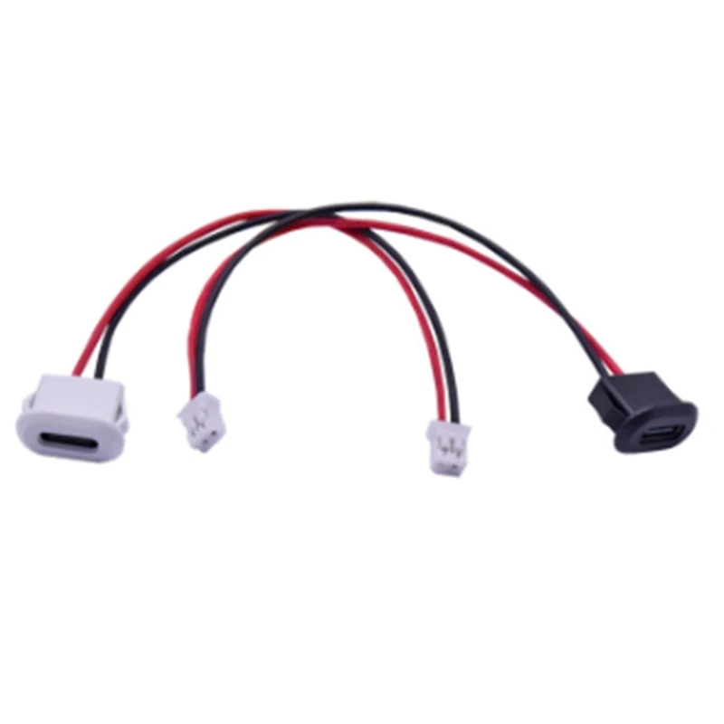 10Pcs USB Type C Connector Jack Female Type-C with Card Buckle High Current Fast Charging Jack Port USB-C Charger Plug B-DTB3