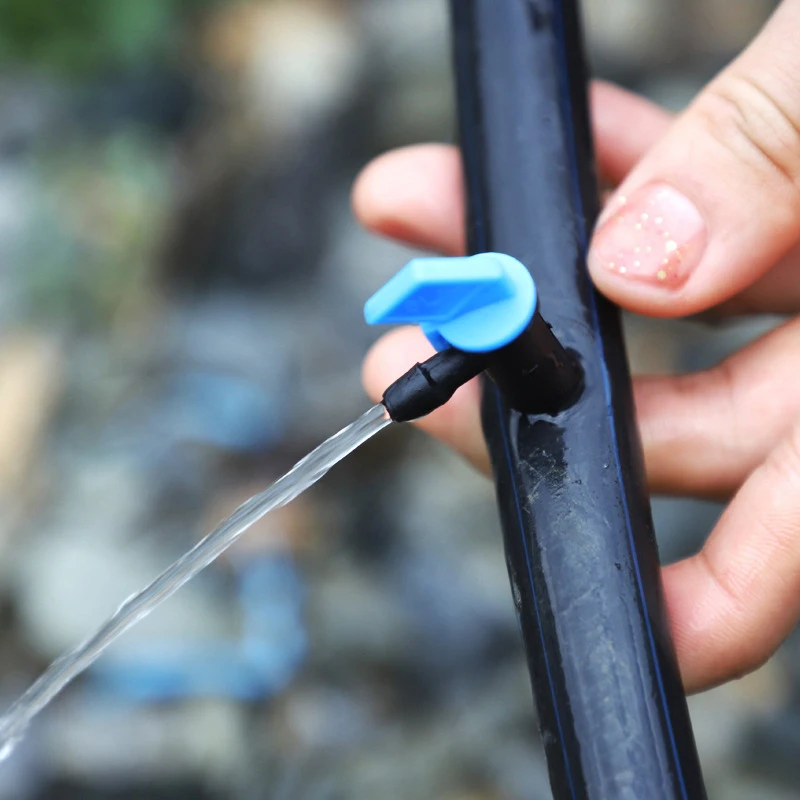 

50pcs 4L/8L/16L Flag Dripper 1/4" Barbed Steady Flow Micro Drip Irrigation Emitter Garden Bonsai Plants Flower Watering Dripper