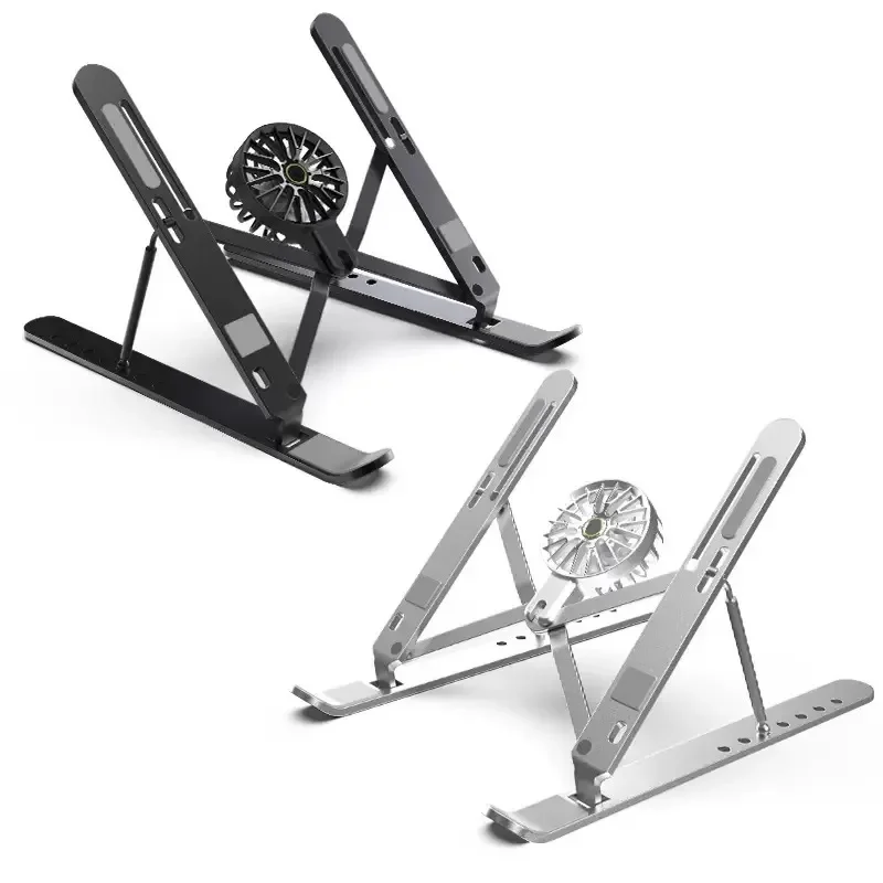 Enfriador Para portátil, almohadilla de refrigeración plegable Para ordenador portátil, soporte portátil Para tableta de 16 pulgadas, soporte de escritorio para portátil con ventiladores