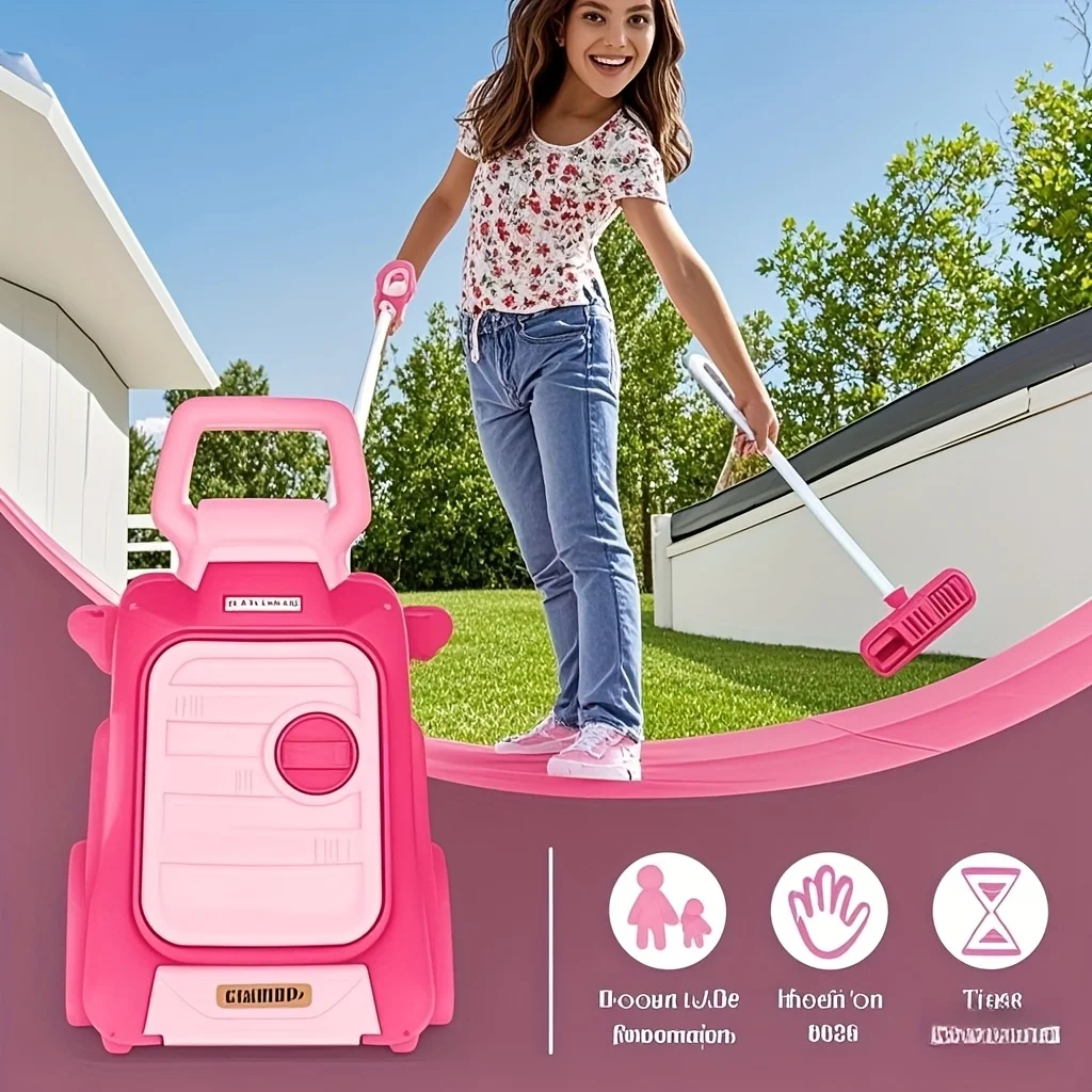 Autoreinigingsspeelgoedset voor kinderen, gesimuleerd autowasgereedschap, realistische autowasspellen, geschikt voor real-life rollenspellen,