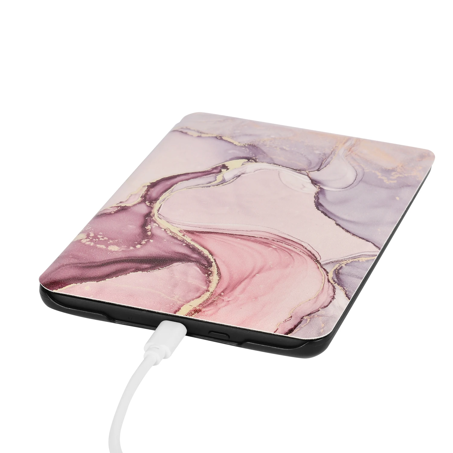 For Kindle 11th RS23CV Smart Case with Hand Strap Painted PU Leather Cover for Kindle 11th C2V2L3 Magnetic Protective Slimshell