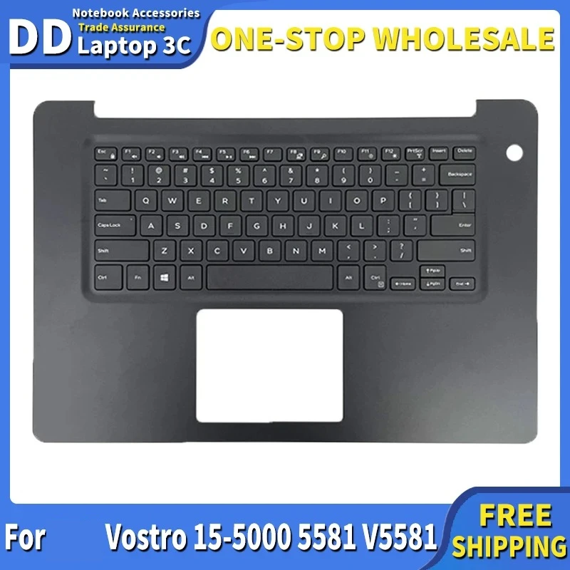 

New Palmrest top case cover for Dell Vostro 15-5000 5581 V5581 0K8CNV Laptop US TR Keyboard Upper case