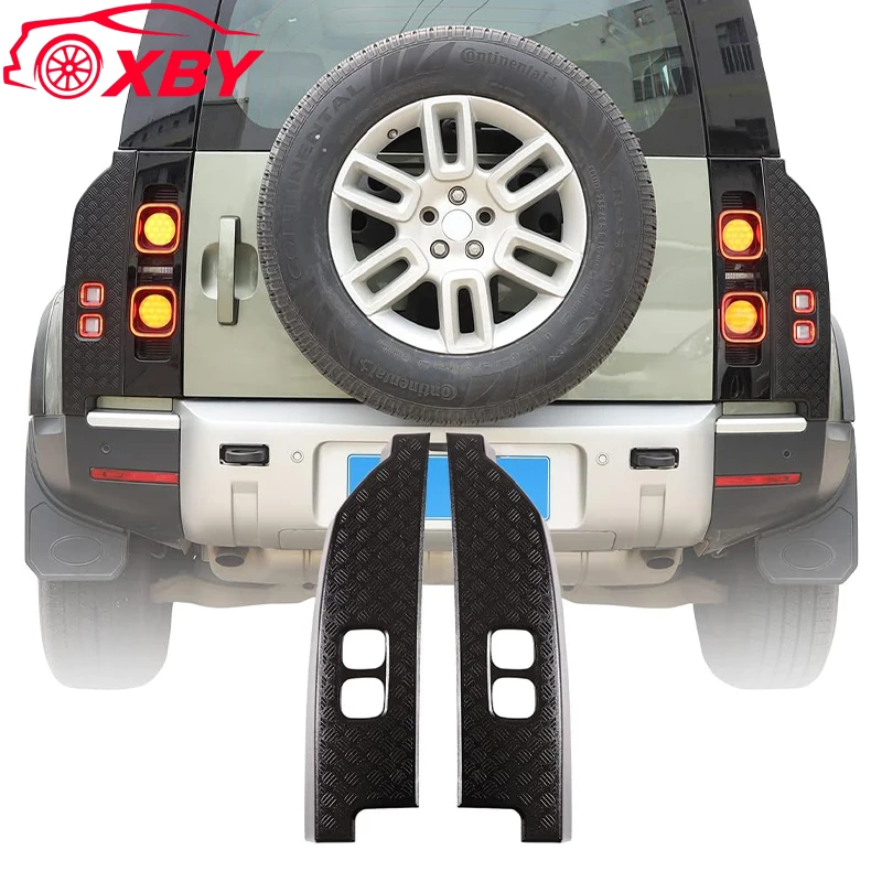 

For Land Rover Defender 110 2020-2025 ABS Car Rear Tail Light Taillight Kit Protection Plate Stickers Car Accessories