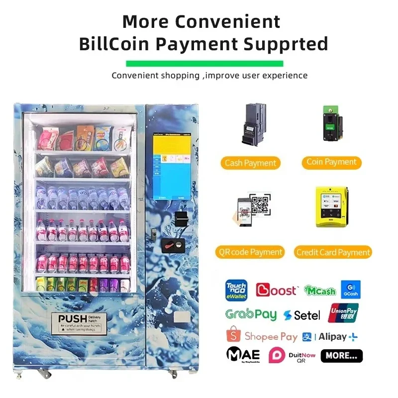 FOODLINE Outdoor Scenic Stall Snack Beverage Vending Machine Rainproof Frame Heat Insulation Continuous Retail Gear