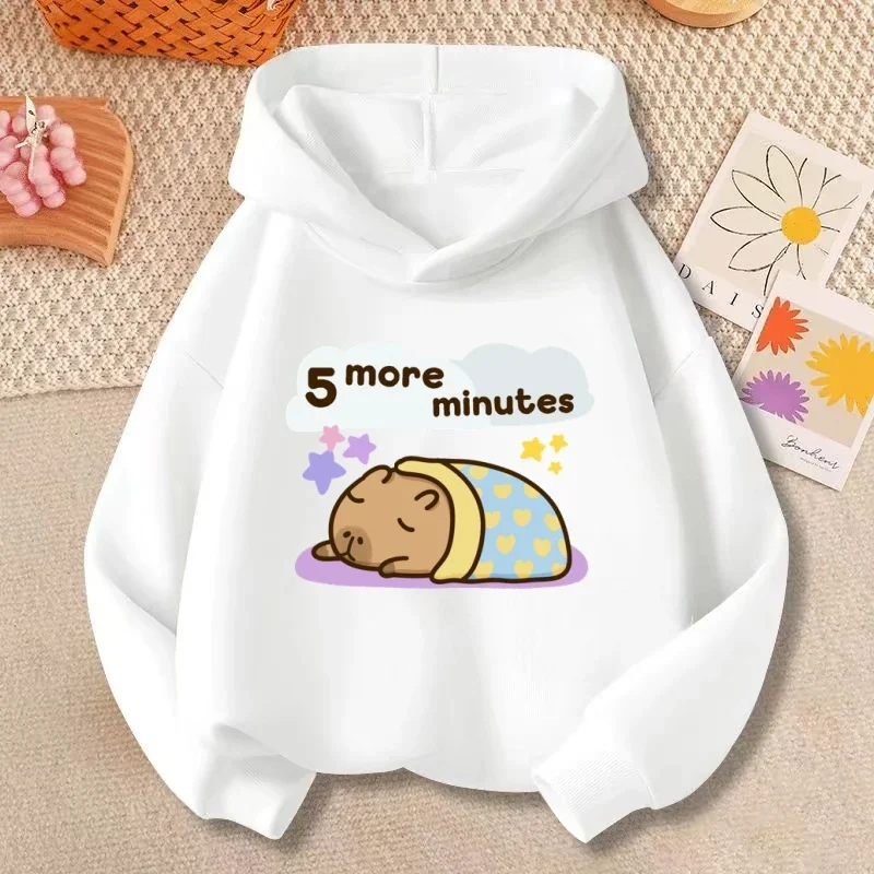 

Детская толстовка с капюшоном и мягким и милым универсальным топом с принтом, полной жизненной силы и милой детской одеждой