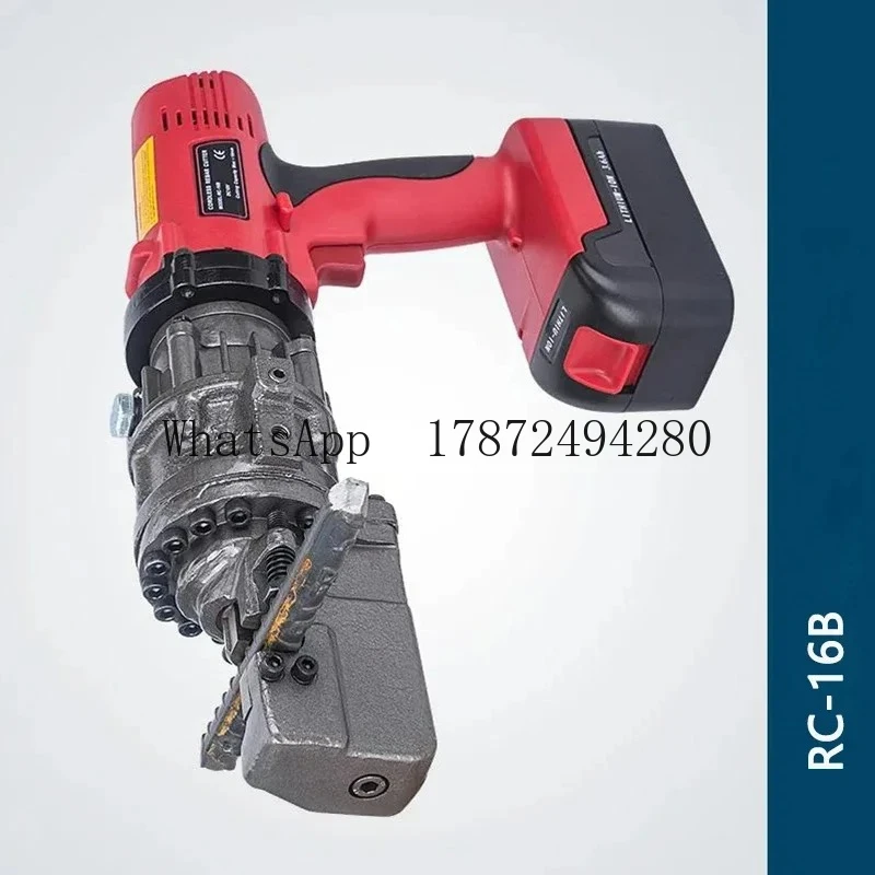 Por     Electric Hydraulic Reinforcing Steel Cutting machine Battery-type Rebar Cutter Steel RC-16B Rechargeable bar Cutter