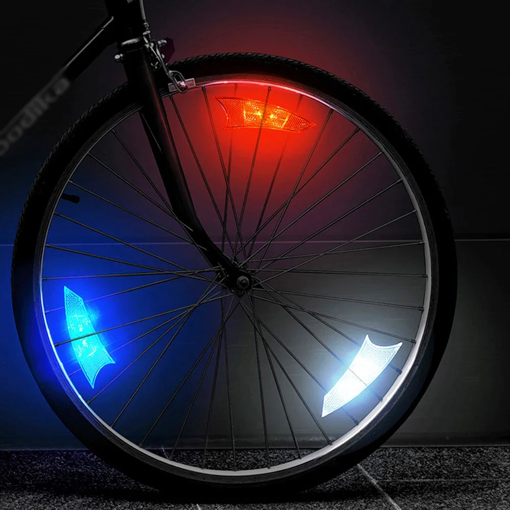 Nacht Reiten Sicherheit Warnung Speichen Lampe Wasserdichte Fahrrad Speichen Licht Rennrad Rad Lichter Fahrrad Dekor Fahrrad Zubehör