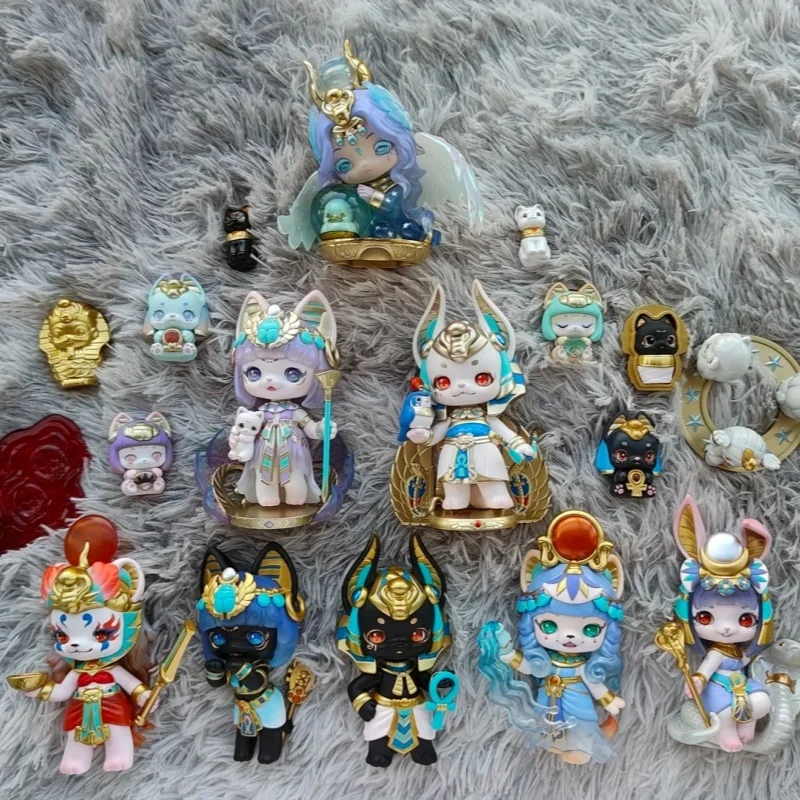 

Spot Yalu Kindergarten Third Round Egyptian God Blind Box Handmade Ornament Egypt Exhibition Cultural And Creative Deer Surround