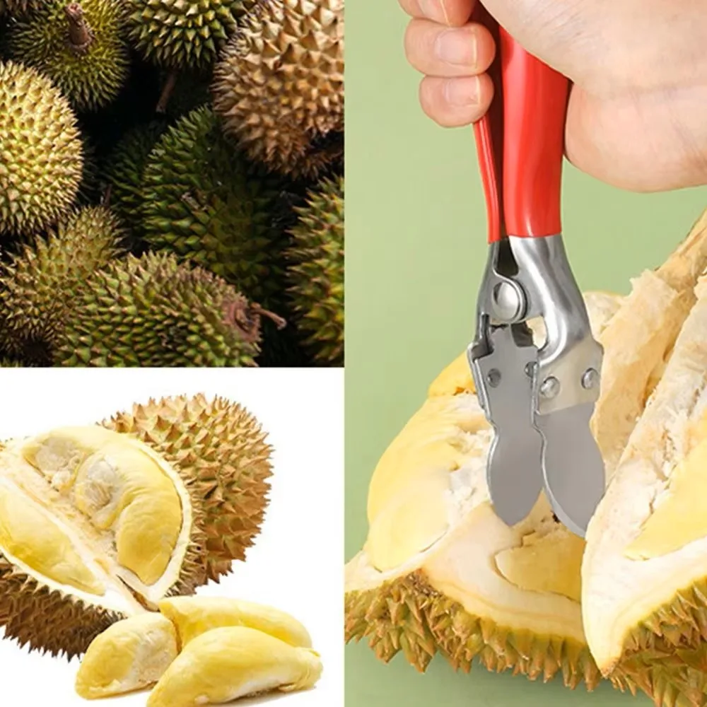 

Stainless Steel Durian Opener Clip Rustproof Pliers Durable Durian Peel Breaking Tool for Restaurant Household Cooking Tools