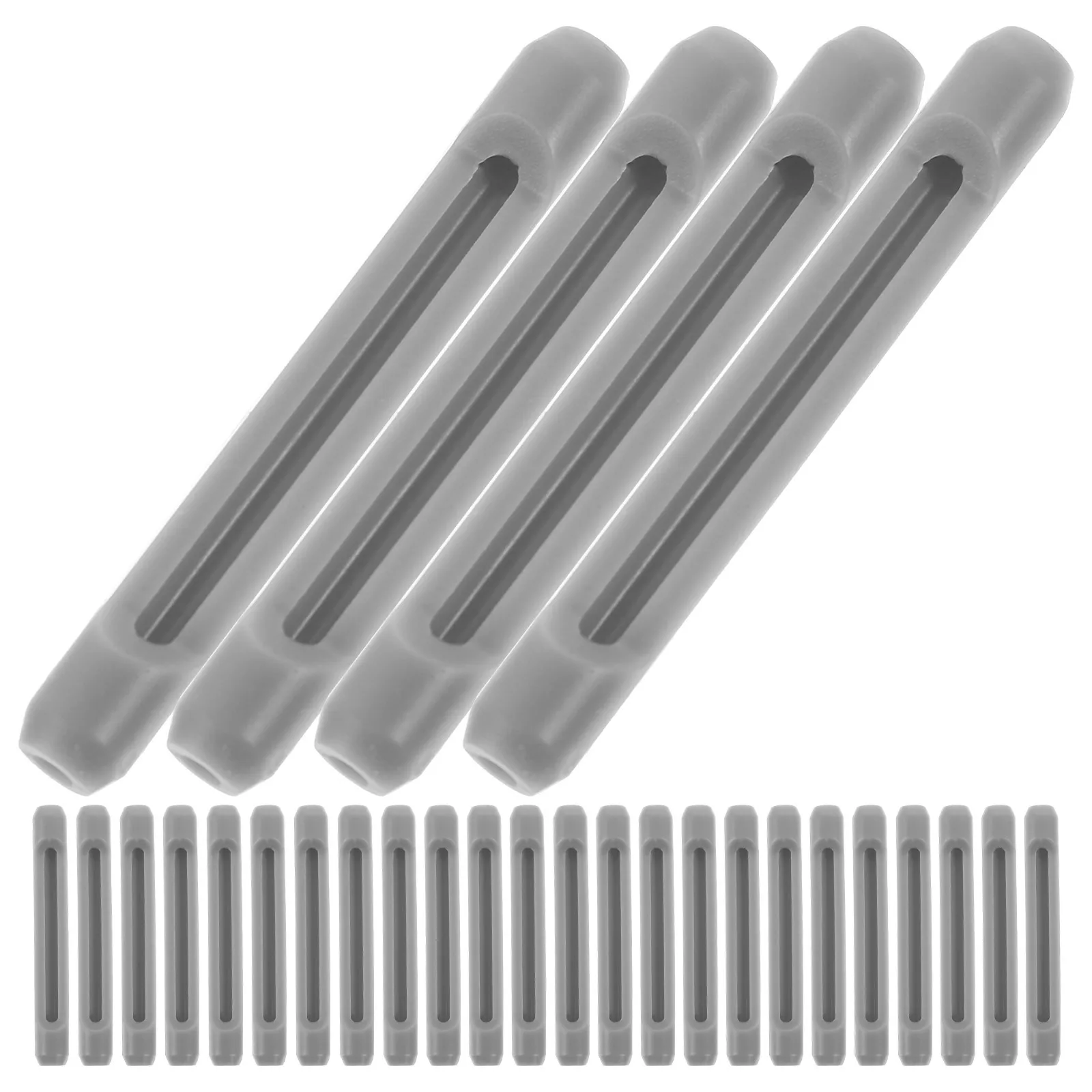 

20Pairs Silicone Glasses Leg Sleeve Anti-Allergy High Temperature Resistance Eyewear Frame Cover Safe Practical Grey