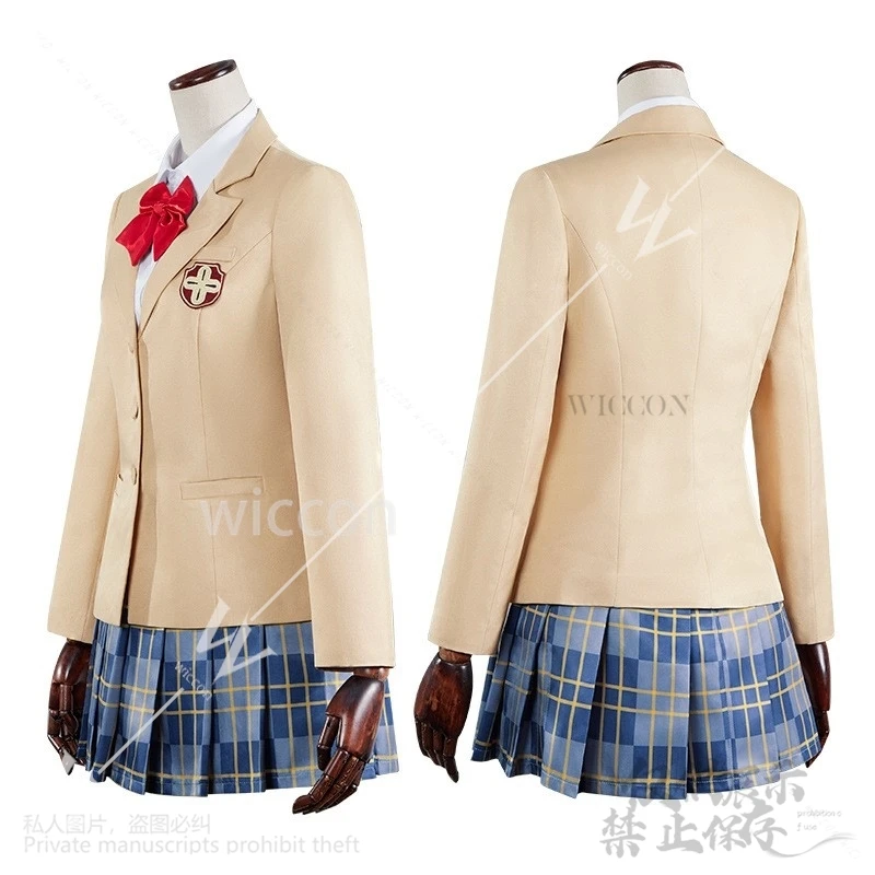 Anime A Certain Scientific Railgun Cosplay Misaka Mikoto Costume Jk School Uniform Dress Lolita Wig For Halloween Cos Customized