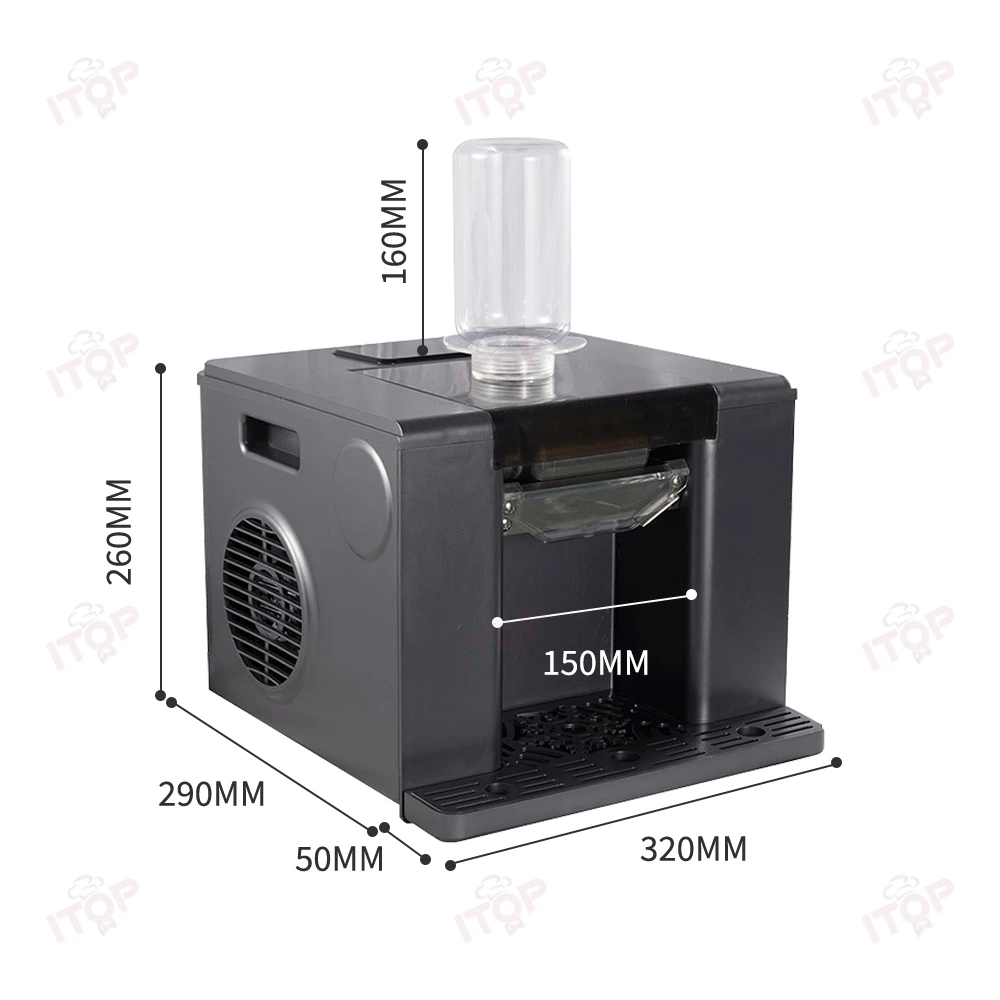 

220v 110v Electric Snow Shaved Ice Machine Home Desktop 350mL Snowflake Maker Kitchen Use
