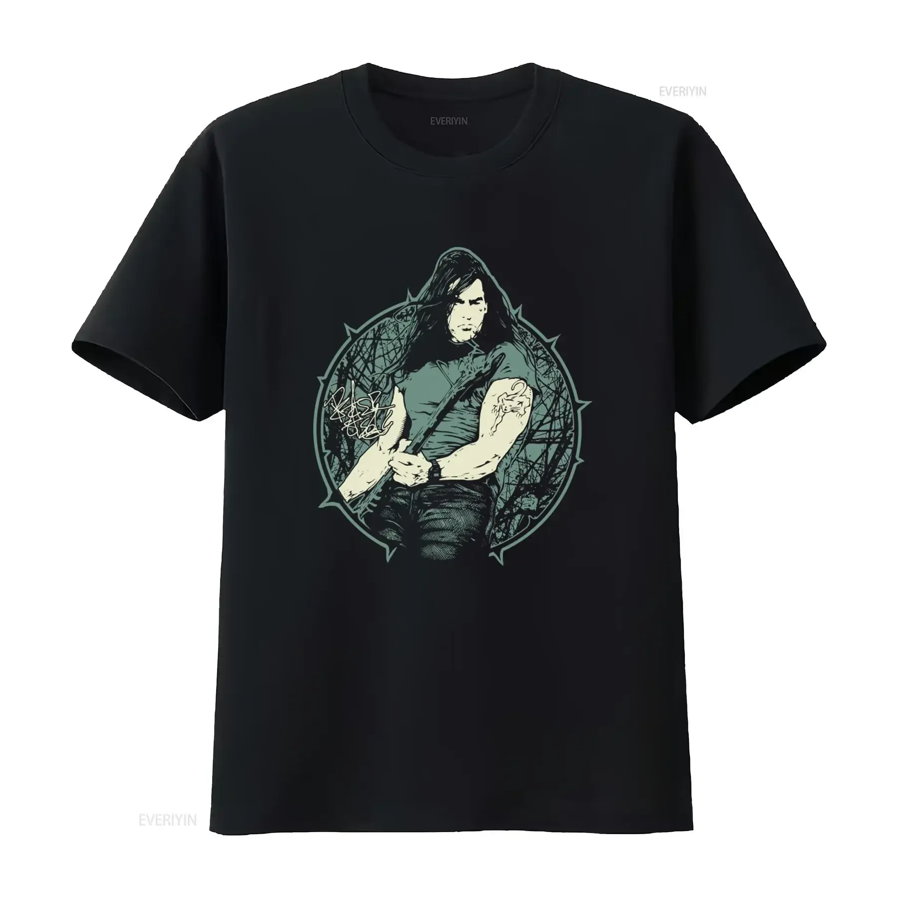 2018 Original Peter Steele Guitarist T Shirt Sz Sm Type O Negative October Rust vintage Washed Soft Casual graphic