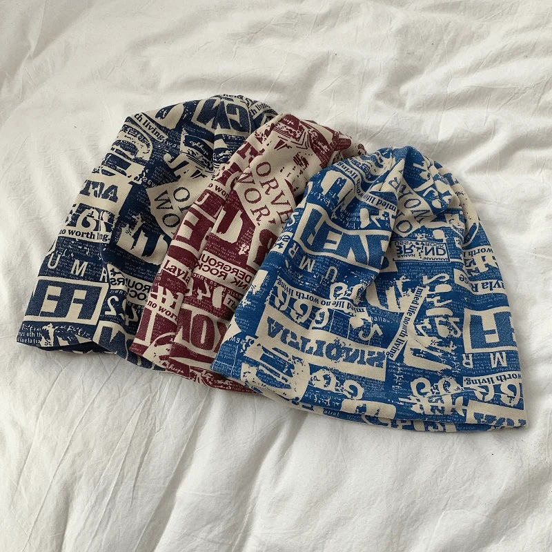 

Vintage Style Thin Slouch Beanie Stretchy Headwrap for Men Women Unisex Lightweight Daily Wear Minimalist Headwear Cap