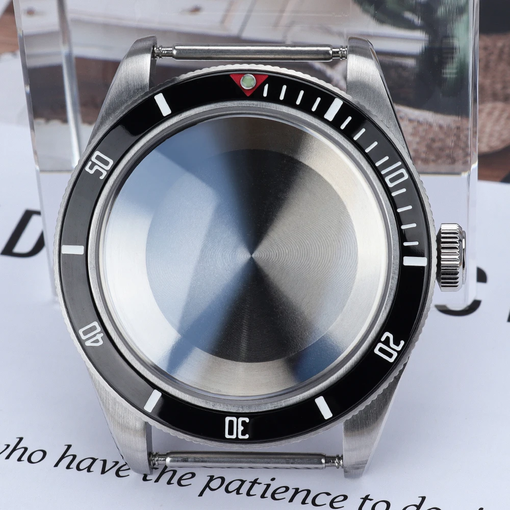 Vintage 38.8mm Steel Brushed Watch Case Accessories For Seiko NH35 NH36 NH38/34 Automatic Movements Modify BB58 Black Bay Watch