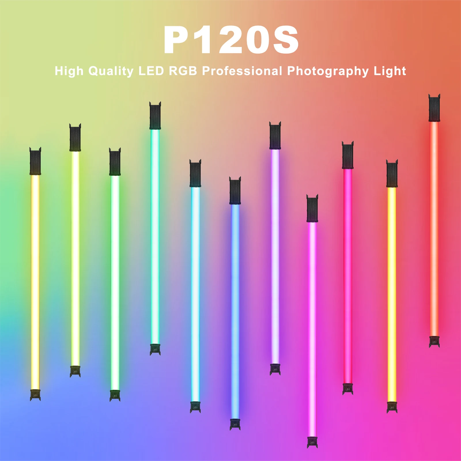 LUXCEO P120S RGB Video Light With APP Control 30W 120cm 2000~10000K 3000LM IP68 Waterproof for Studio Lightpainting Fill Lamp