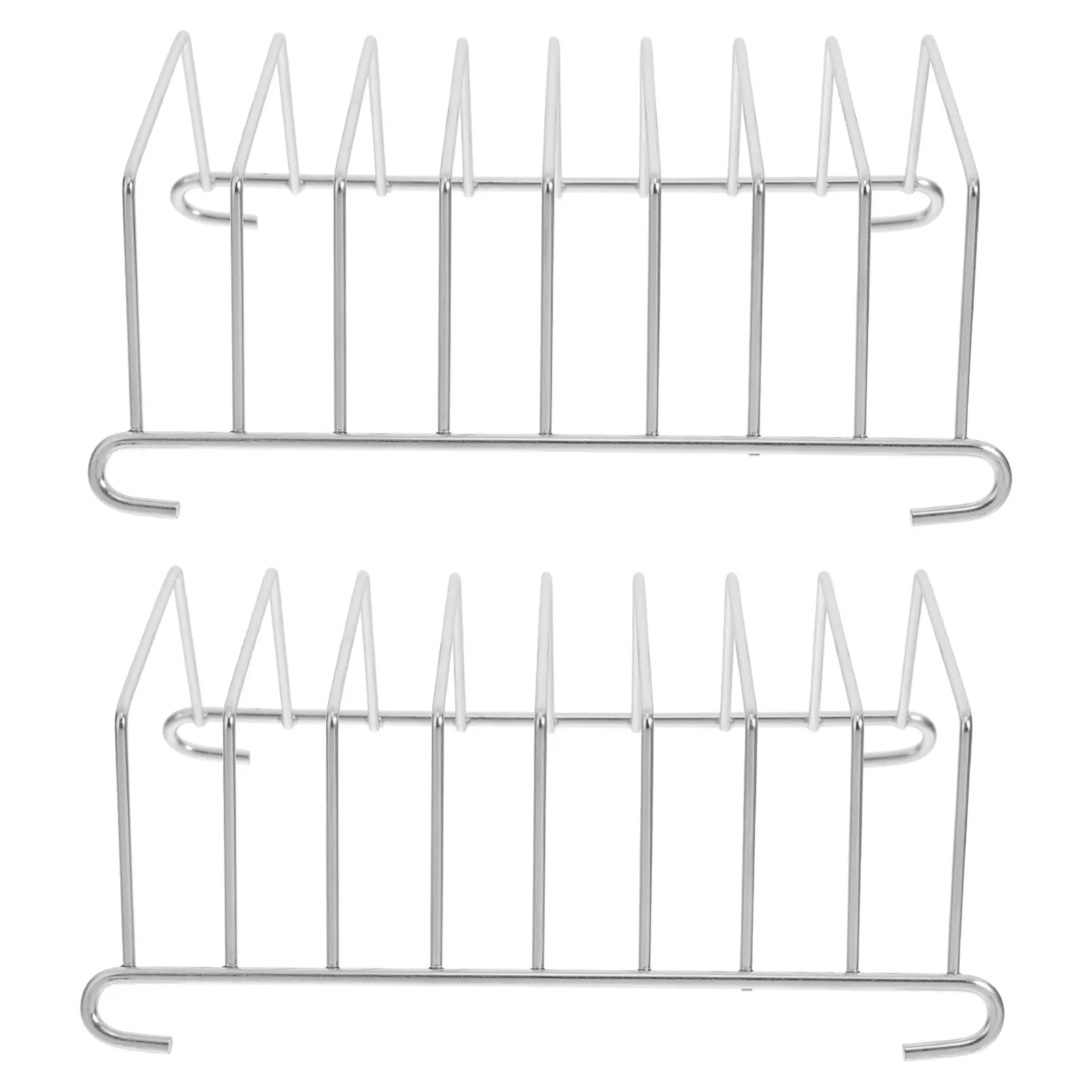 2Pcs Stainless Steel Toast Rack Unique Shape Bread Holder Kitchen Supply Desktop Toast Storage Stand Household Kitchen Tool