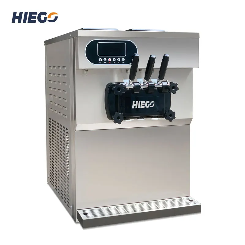 36L/H Commercial Table 3 Flavors Mini Cones Soft Ice Cream Machines