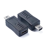 Type C Female to Mini USB 2.0 Male Convert Connector Support Charge & Data Sync