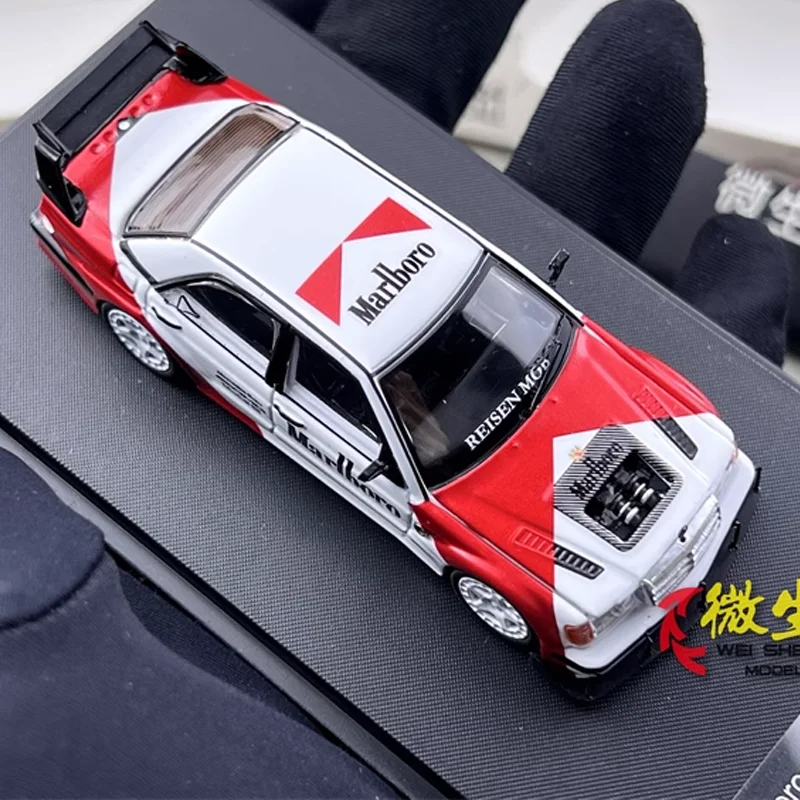 RM 1/64 W201 190E Legering Speelgoed Motorvoertuig Diecast Metaal Model Geschenken