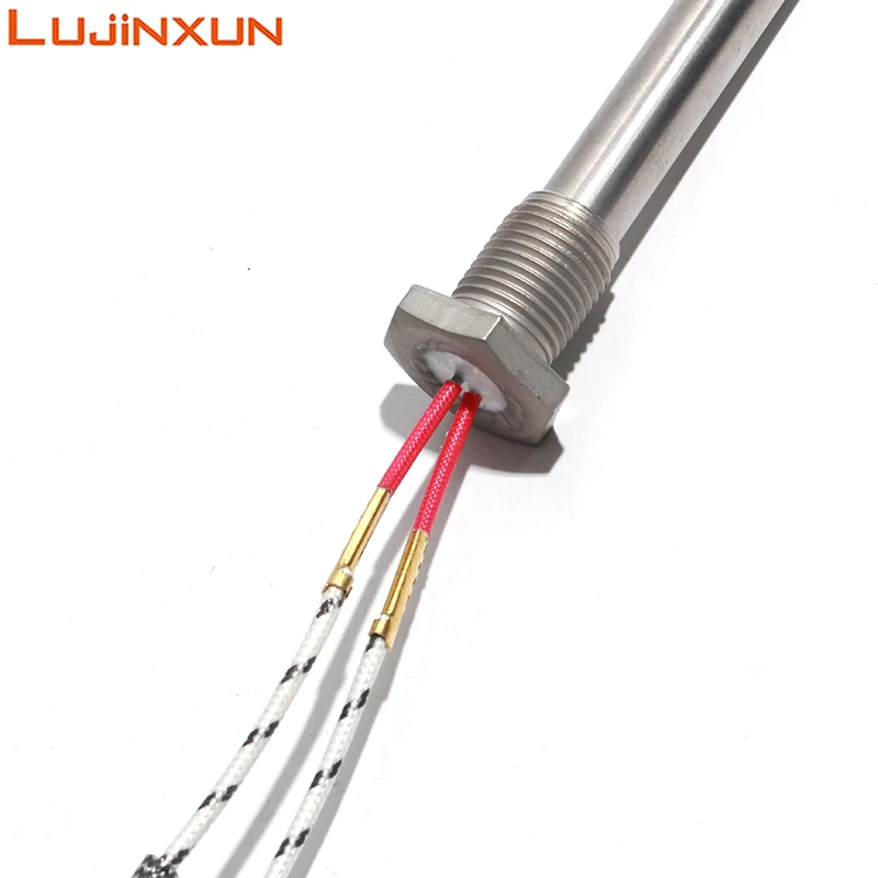 LUJINXUN สแตนเลส M16 x 1.5 ด้ายเครื่องทําความร้อน 12*100mm 12 V/24 V/36 V/48 V 100 W-300 W ไฟฟ้าองค์ประกอบความร้อน 1 pc