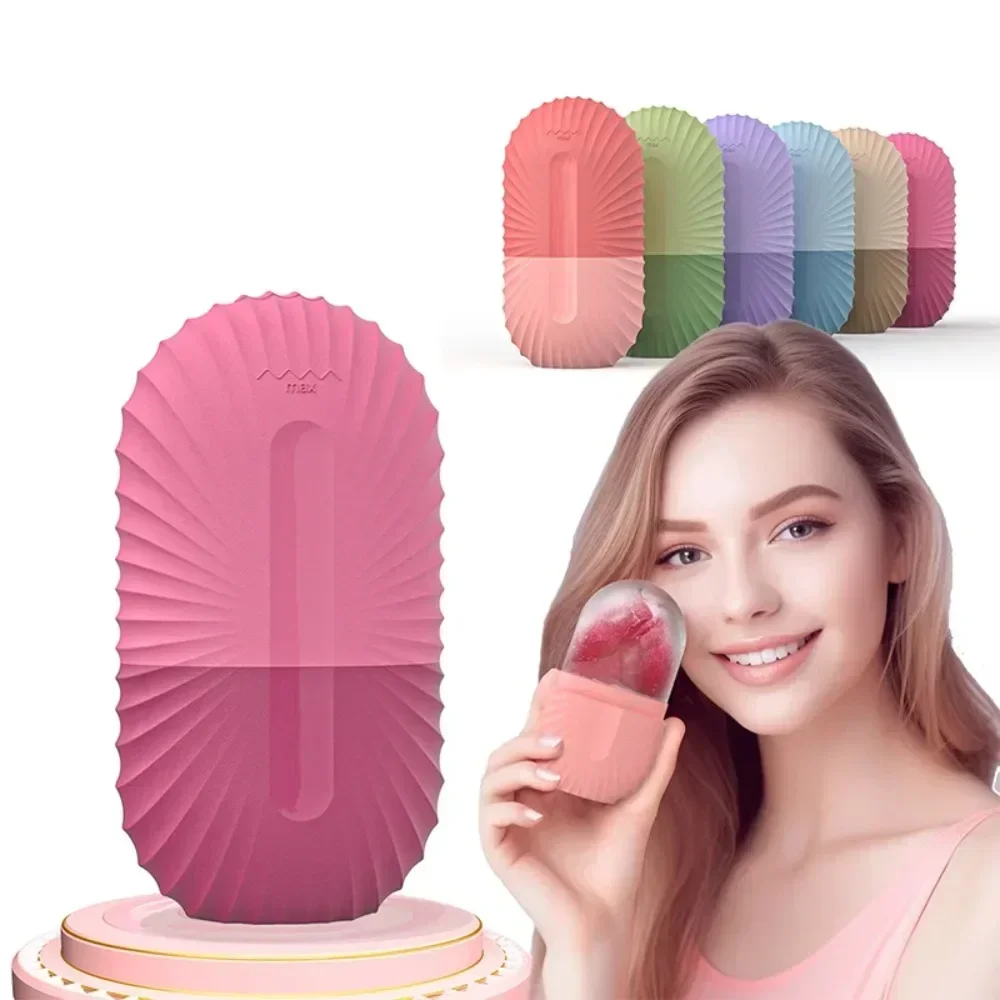 Silicone Ice Facial Roller Face Lifting Contouring Tools Ice Cube Trays Ice Globe Balls Eye Face Massager Beauty Skin Care Tools